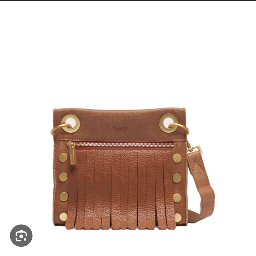 Chic Tan Hammitt Crossbody Bag with Gold Details